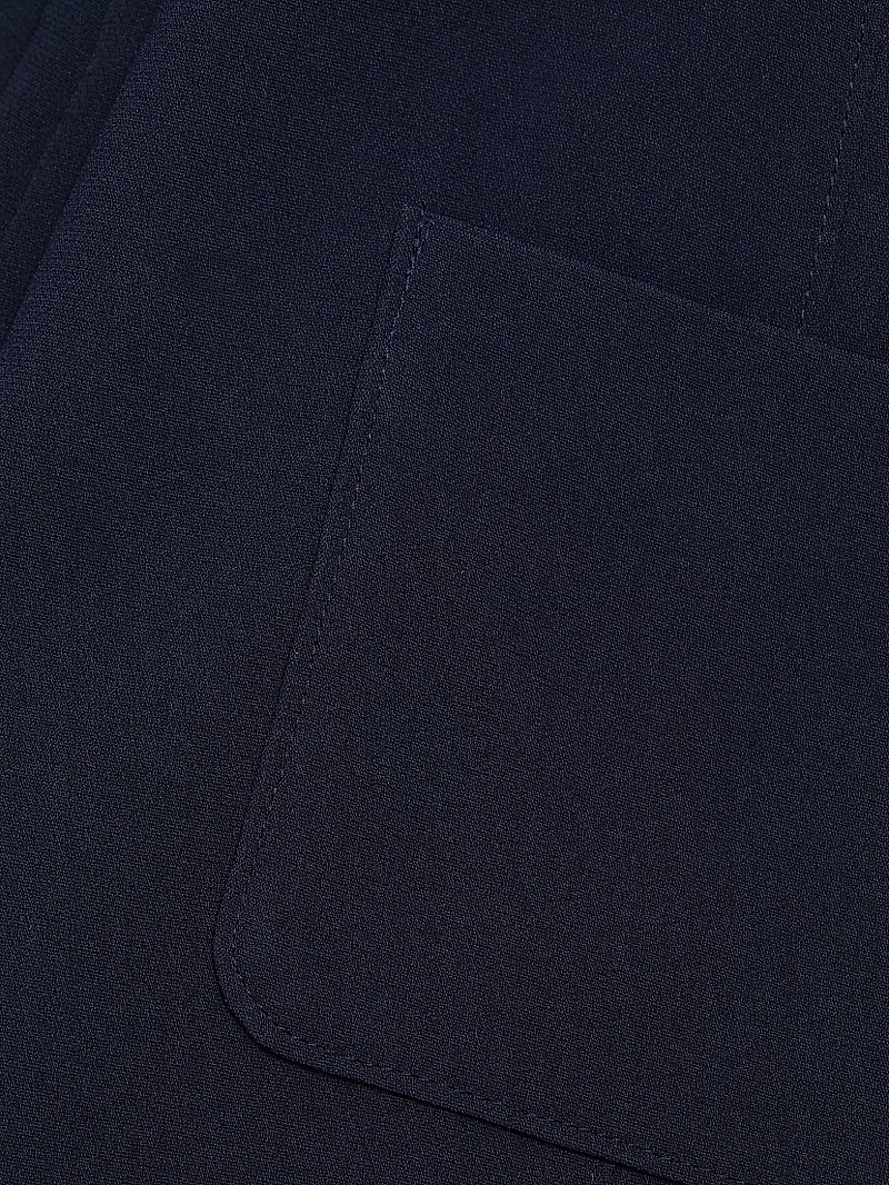 Pamela Crepe Flared Ankle-Length Pants