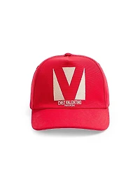 Chez Cotton Baseball Cap with Embroidery