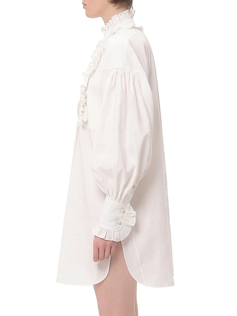 Short Dress Cotton and Linen