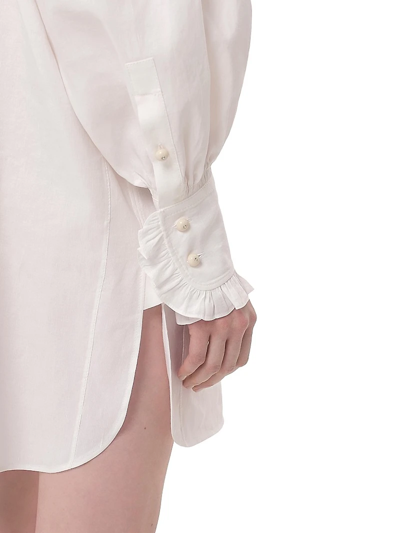 Short Dress Cotton and Linen