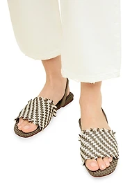 Havana Slingback Striped Sandals