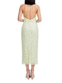 Dani Sequin Halterneck Midi-Dress