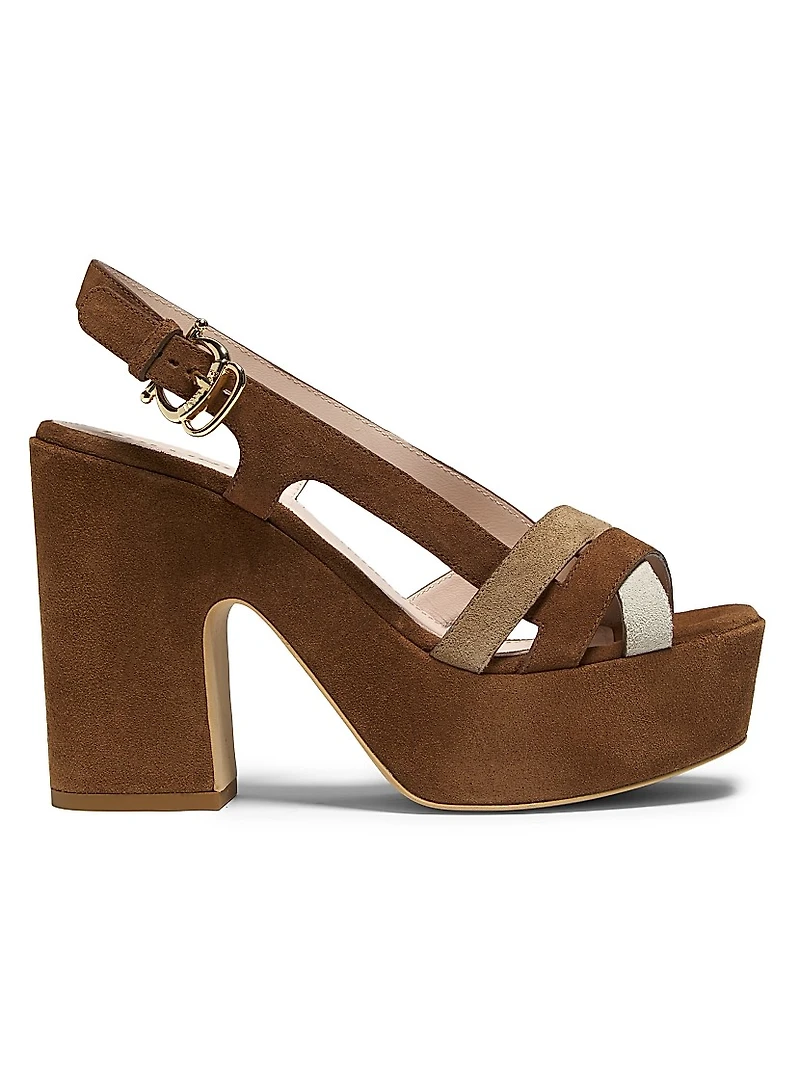 Suede 110MM Platform Sandals