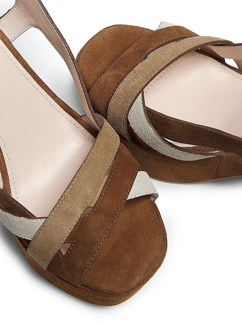 Suede 110MM Platform Sandals