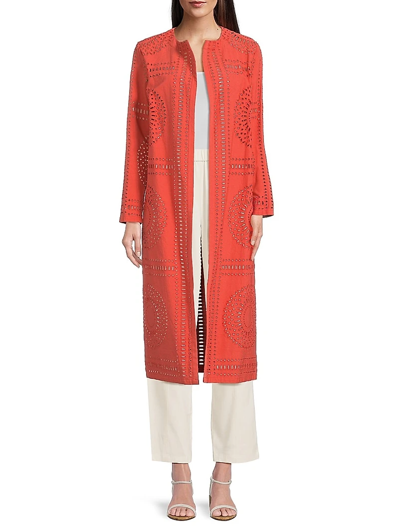 Eyelet Cotton Jacket