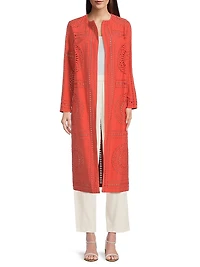 Eyelet Cotton Jacket