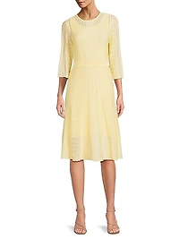 Knit A-Line Midi-Dress