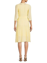 Knit A-Line Midi-Dress