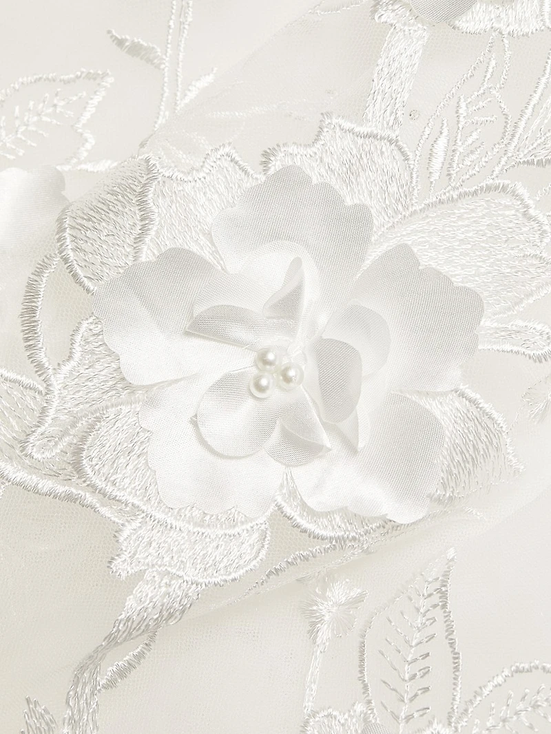 Anastasia Floral Appliqué Gown