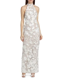 Jasmine Halterneck Gown