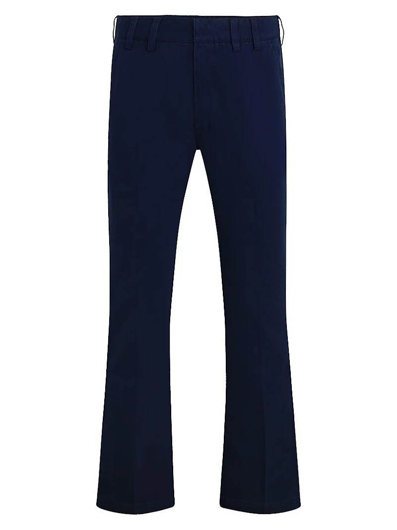 Walker Cotton Snap-Cuff Pants