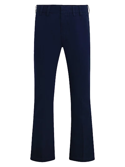 Walker Cotton Snap-Cuff Pants