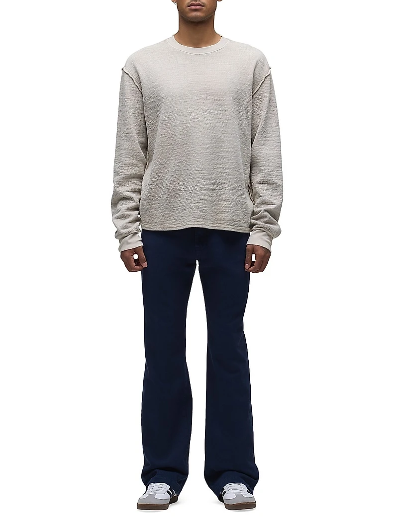 Walker Cotton Snap-Cuff Pants