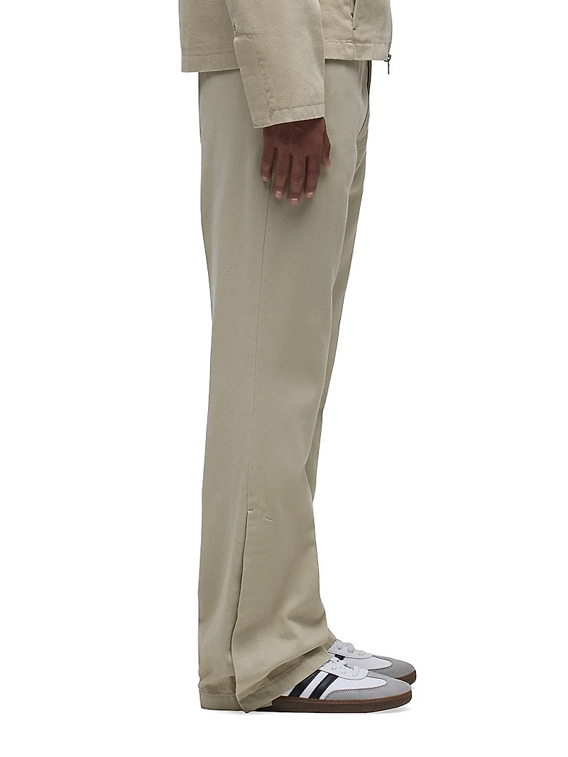 Walker Cotton Snap-Cuff Pants