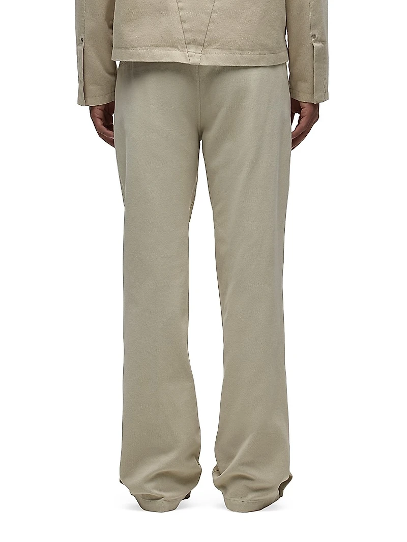 Walker Cotton Snap-Cuff Pants