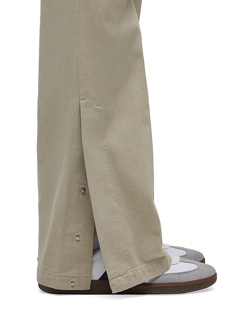 Walker Cotton Snap-Cuff Pants
