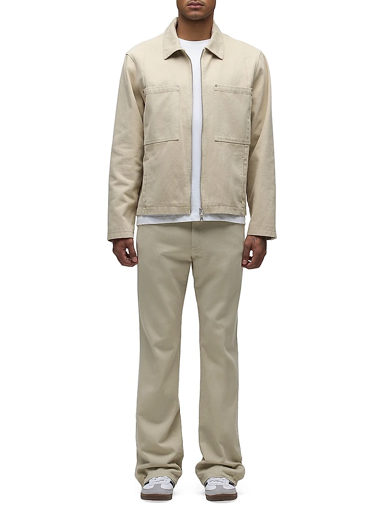 Walker Cotton Snap-Cuff Pants