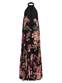 Rani Printed Halterneck Maxi Dress