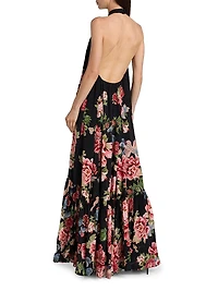 Rani Printed Halterneck Maxi Dress