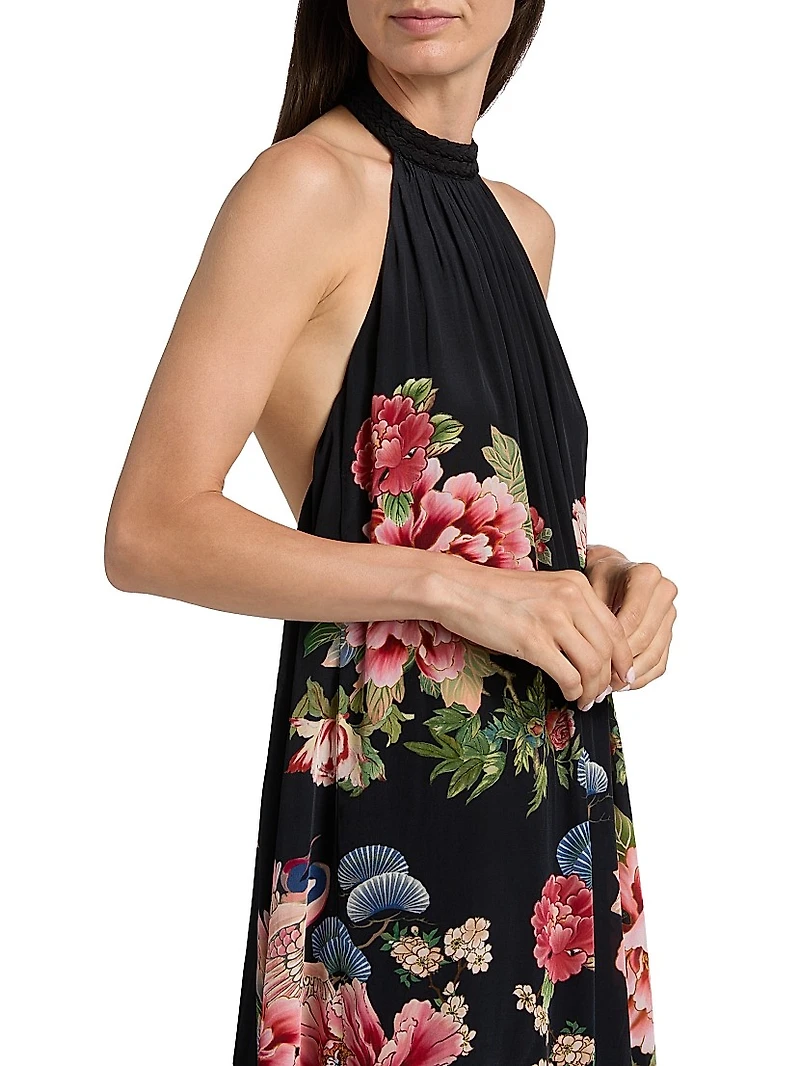 Rani Printed Halterneck Maxi Dress