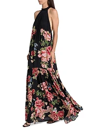 Rani Printed Halterneck Maxi Dress