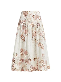 Diza Floral Midi-Skirt
