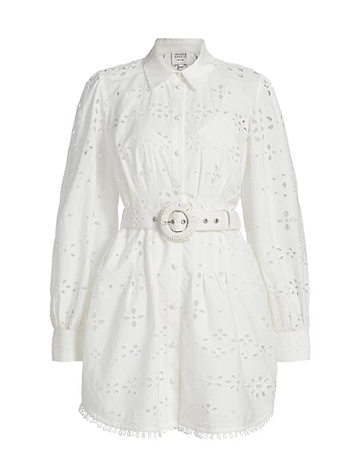 Adya Buckle Shirt Minidress
