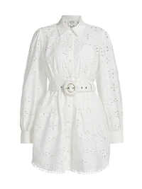 Adya Buckle Shirt Minidress