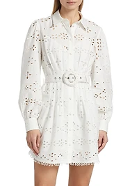 Adya Buckle Shirt Minidress