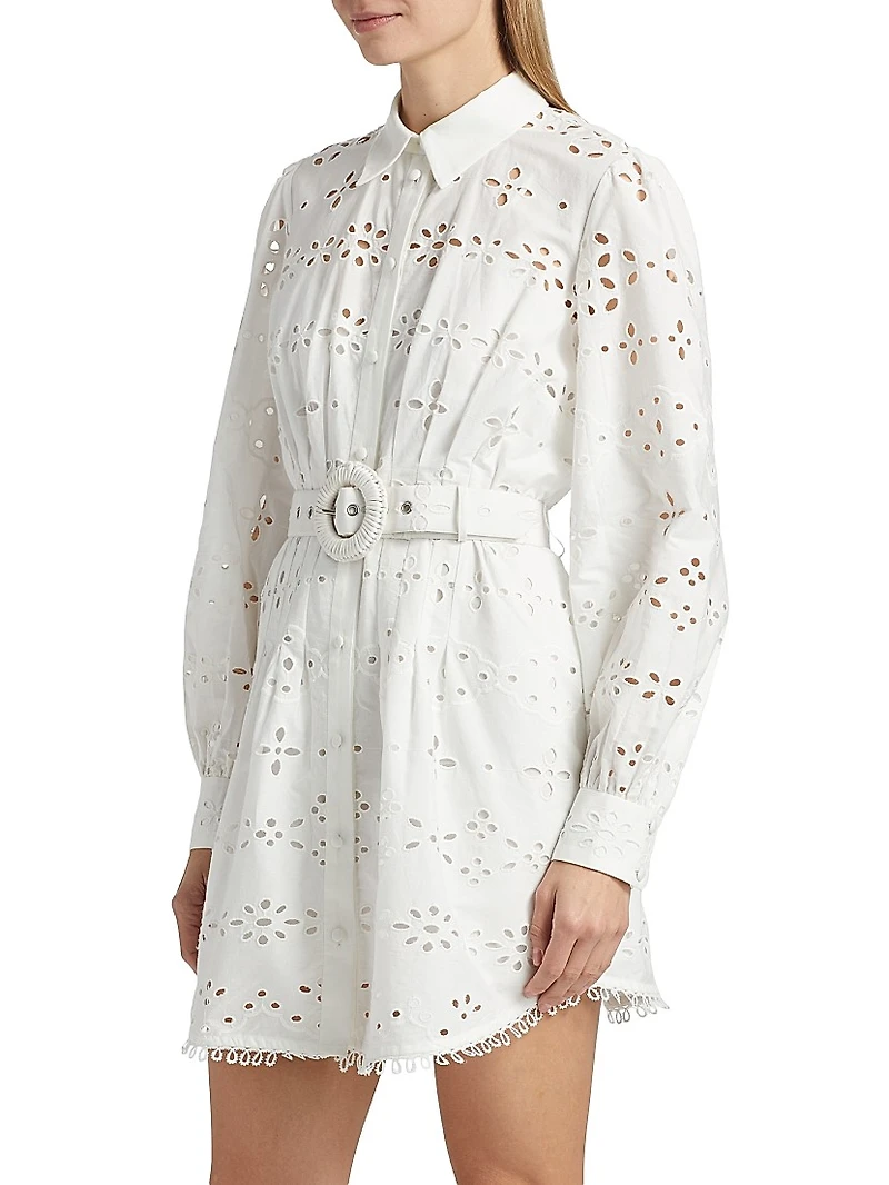 Adya Buckle Shirt Minidress