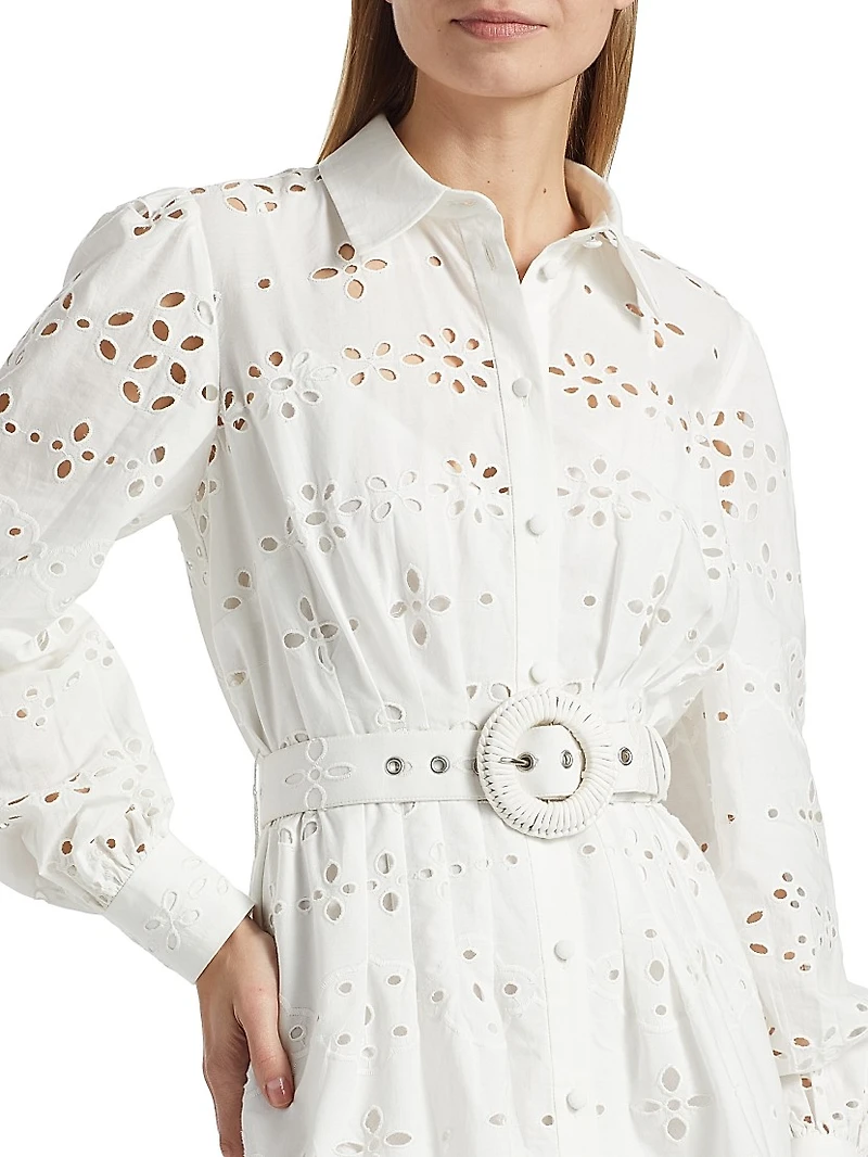 Adya Buckle Shirt Minidress