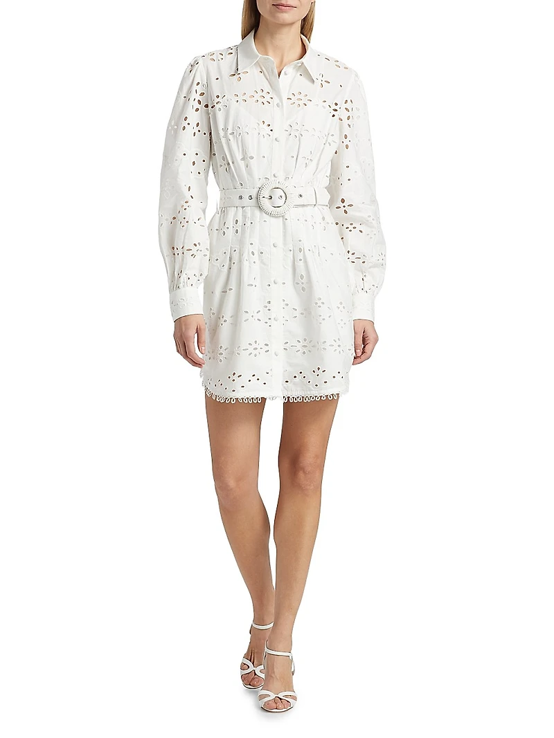 Adya Buckle Shirt Minidress