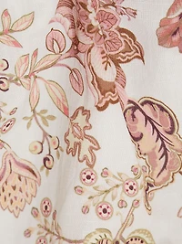 Diza Floral Bubble Hem Top