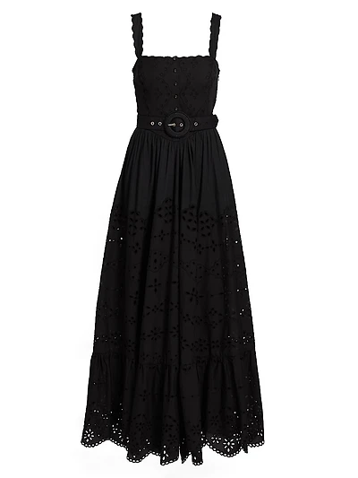 Raga Belted Cotton Maxi Dress
