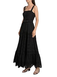 Raga Belted Cotton Maxi Dress