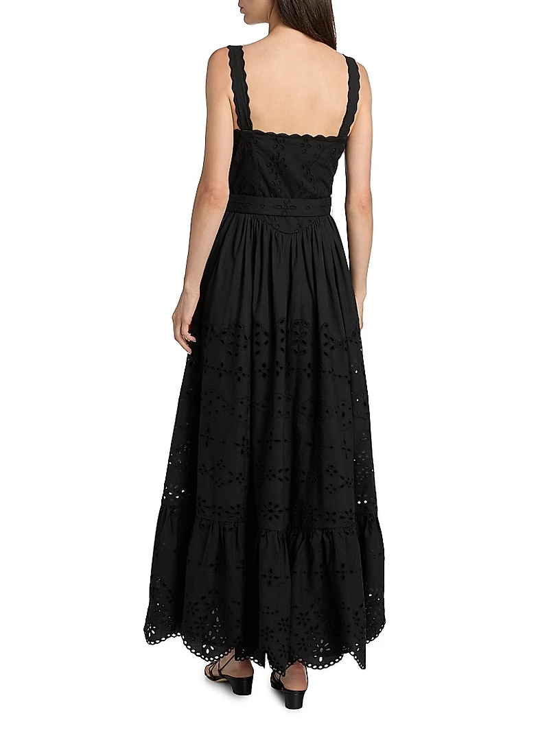 Raga Belted Cotton Maxi Dress