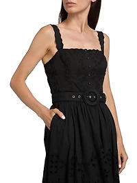 Raga Belted Cotton Maxi Dress