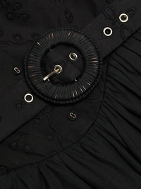 Raga Belted Cotton Maxi Dress