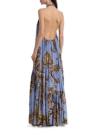 Saya Paisley Sleeveless Maxi Dress