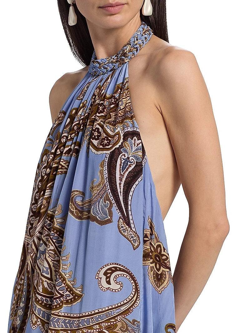 Saya Paisley Sleeveless Maxi Dress