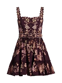 Savi Belted Cotton Minidress