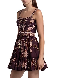 Savi Belted Cotton Minidress