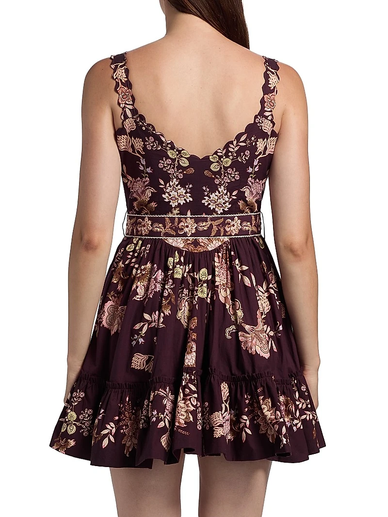 Savi Belted Cotton Minidress