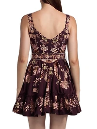 Savi Belted Cotton Minidress