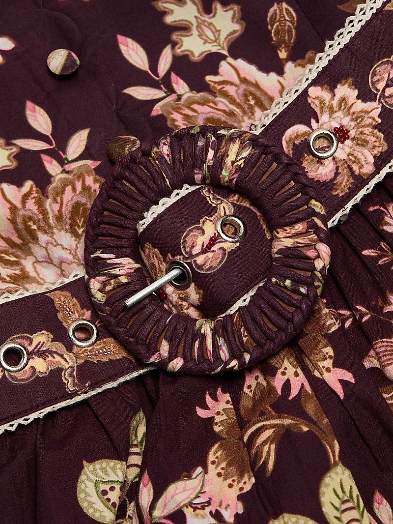 Savi Belted Cotton Minidress