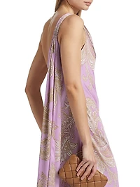 Jiah Paisley One-Shoulder Gown