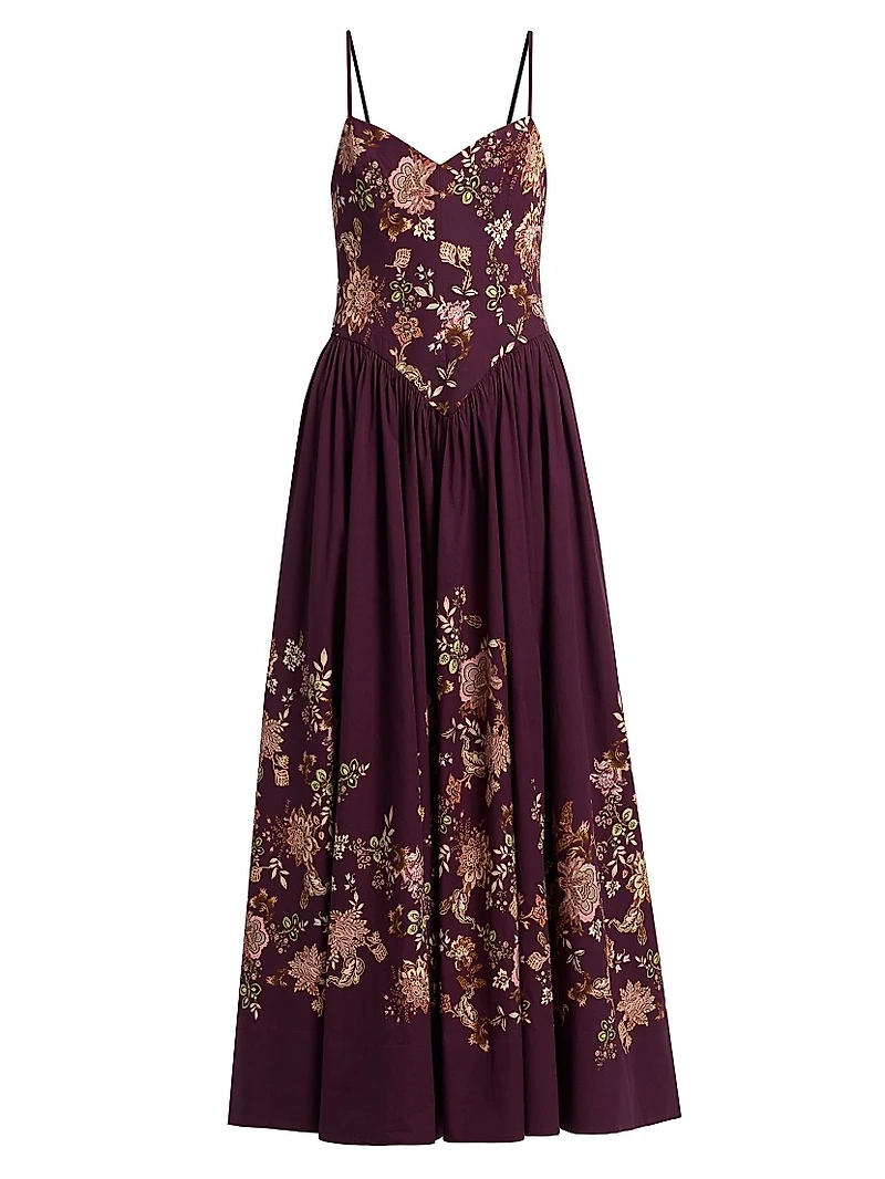 Savi Floral Sleeveless Maxi Dress
