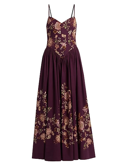 Savi Floral Sleeveless Maxi Dress