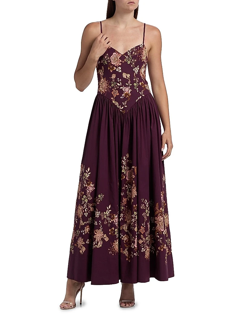 Savi Floral Sleeveless Maxi Dress