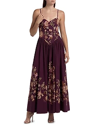 Savi Floral Sleeveless Maxi Dress
